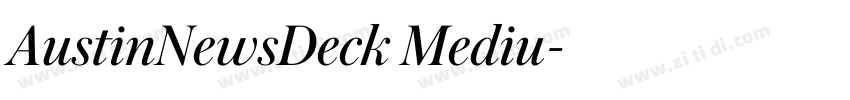 AustinNewsDeck Mediu字体转换
